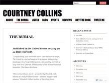 Tablet Screenshot of courtneycollinswriter.com